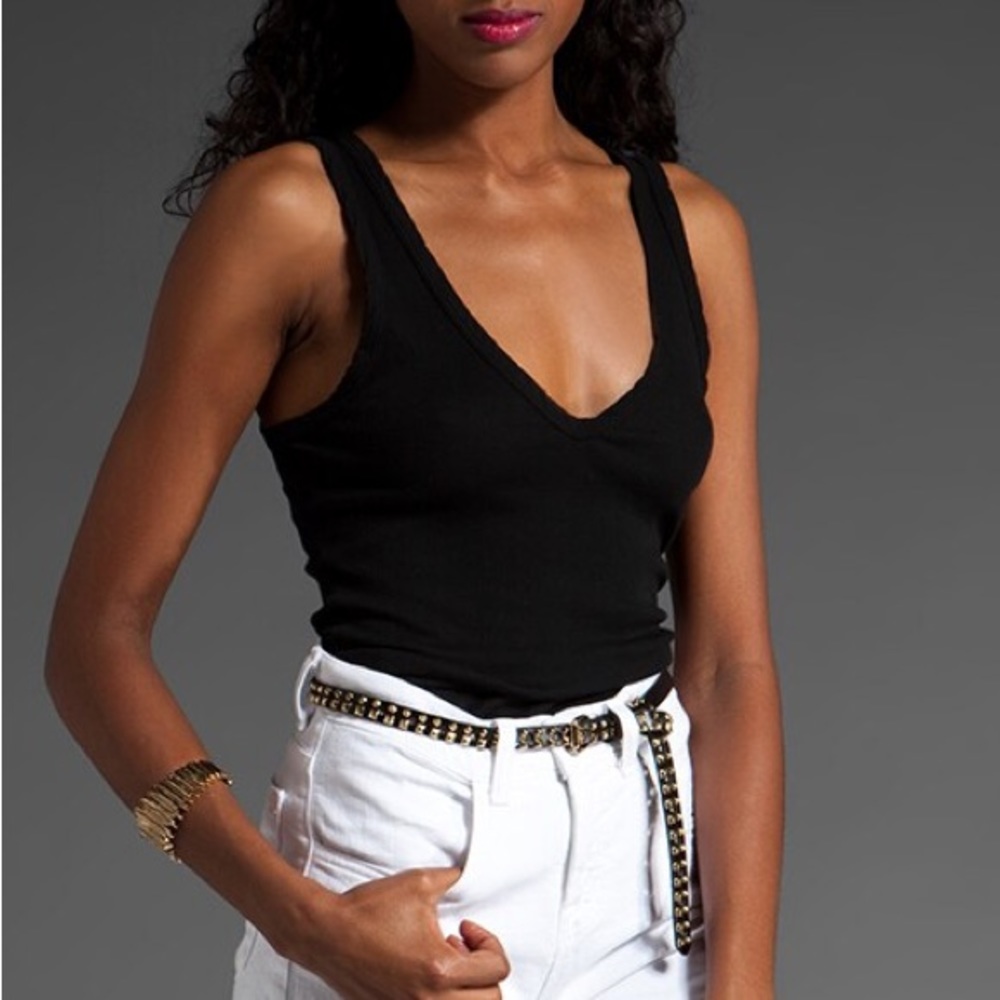 Brand new with tags V-neck mini rib James Perse tank.